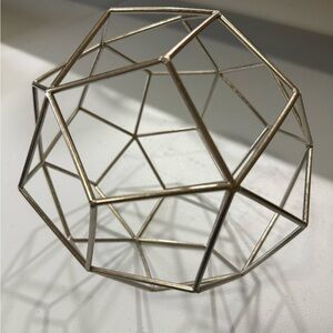 Geometric Silver Accent Decor